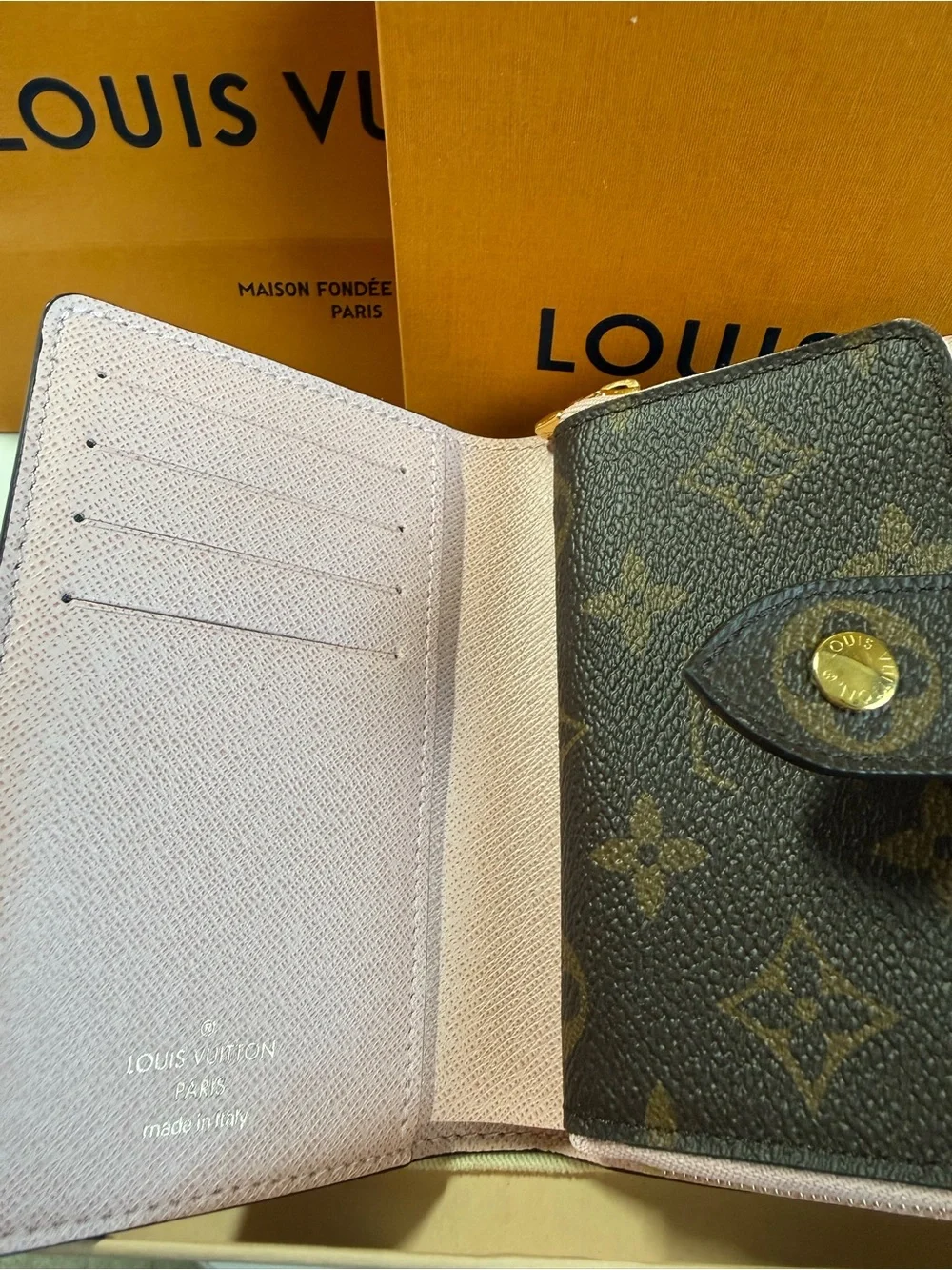 Louis Vuitton Juliette Monogram Wallet in Rose